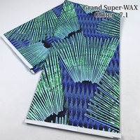 Tissu africain imprimé en coton, textile Ankara, véritable pagne wax, robe pour femme pour mariage et fête