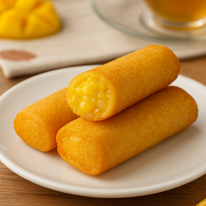 Sanquan Sweet Mango Pomelo Sago Spring Roll Crispy Quick-Frozen Dessert Bag 4.8kg Durée de conservation 12 mois Friture/<span class=keywords><strong>Micro</strong></span>-ondes 0 - Product Image 2
