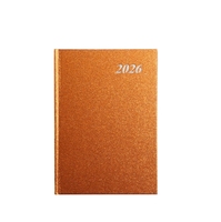 Agenda annuel 2026 Mini carnet A5 - Couverture en papier à feuilles mobiles Calendrier avec fonctionnement manuel efficace pour une durabilité accrue