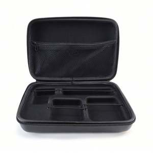 Custom PU Waterproof EVA Charger <b>Case</b> Black Hard Shell EVA Electronic Accessories Bag Travel Portable EVA <b>Power</b> <b>Bank</b> Storage Box - Product Image 1