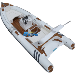 Meilleure vente français ORCA hypalon luxe famille yacht fibre de verre <span class=keywords><strong>coque</strong></span> nervure bateau 760 bateau pneumatique RIB760B - Product Image 5