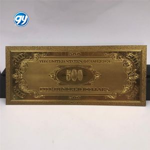 Billete de <span class=keywords><strong>Dólar</strong></span> Estadounidense de $500 Chapado en Oro de 24k, Único, para Colección de <span class=keywords><strong>Valor</strong></span>, Artesanía en PET - Product Image 2