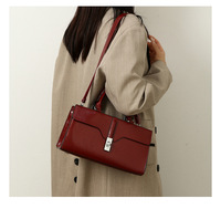 Sac à main tendance pour femmes, style rétro, luxe léger, en PU résistant à l'usure, imprimé crocodile, broderie, fermeture éclair, doublure en polyester