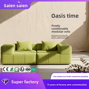 Sofá Seccional en Forma <span class=keywords><strong>de</strong></span> L <span class=keywords><strong>de</strong></span> Tela <span class=keywords><strong>de</strong></span> Franela Simple, con Relleno <span class=keywords><strong>de</strong></span> Esponja <span class=keywords><strong>de</strong></span> Alta Densidad y Cojines Lavables Extraíbles, en Caja, para Comercio Transfronterizo - Product Image 3