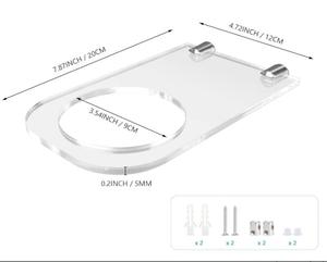 Wall Mount Acrylic Football <strong>Display</strong> <strong>Stand</strong> Ball Holder Invisible Clear Holder <strong>Shelf</strong> - Product Image 1