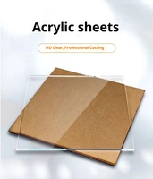 Plaque acrylique transparente écologique résistante aux UV, épaisseur personnalisable de 1 à 50 mm, certifiée ROHS, découpe sur mesure