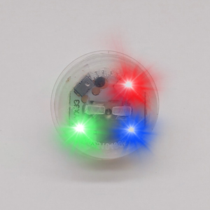 Breloques <span class=keywords><strong>lumineuses</strong></span> LED pour chaussures, s'allume pour sabots avec interrupteur marche/arrêt à bouton-poussoir, anti-vibration, économie d'énergie, accessoire d'été - Product Image 1