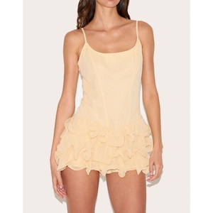Vestidos Deportivos Cortos de Mujer, Tejidos Naturales, Ecológicos, Corte en A, Personalizados OEM - Product Image 1