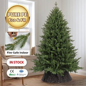 Árbol de Navidad Artificial de Gran Tamaño, 6 pies/7 pies, Verde, de Polietileno, con Certificación CE y UL, Diseño Personalizado OEM/ODM, Venta al Por Mayor - Product Image 1