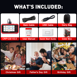 Lecteur de codes OBD2 pour voiture LAUNCH CRP123I V2.0 de 5 pouces avec lecteur de code VIN automatique, outils de diagnostic et mises à jour gratuites à vie - Product Image 6