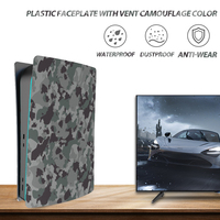 Plaques de protection camouflage grises pour accessoires PS5 Plaques de protection de remplacement pour PS5 Digital Edition