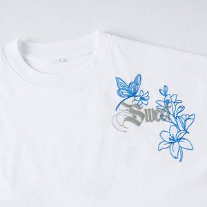 TKAN 117, ropa de talla grande para hombre, camiseta de calle con estampado gráfico bordado, Camiseta de algodón pesado, camiseta personalizada de gran tamaño - Product Image 3