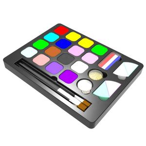 <span class=keywords><strong>Peinture</strong></span> corporelle pour enfants, couleurs arc-en-ciel UV, <span class=keywords><strong>acrylique</strong></span>, sûre, <span class=keywords><strong>moderne</strong></span>, gâteau divisé, fournitures de <span class=keywords><strong>peinture</strong></span> corporelle, luminescente dans le noir, Halloween, certifiée EN71 - Product Image 4