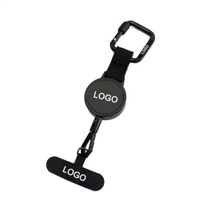 Retractable ABS Anti-Theft Phone Holder Scalable Anti-theft Cellphone Buckle <b>Key</b> Chain <b>Lanyard</b> Strap Carabiner - Product Image 1