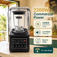 Mixeur Commercial Professionnel 2200W Numérique Insonorisé avec Pots de 1,8L à 4,5L pour Bars et Restaurants
