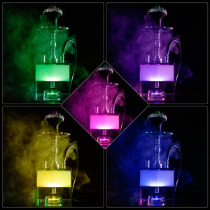 <span class=keywords><strong>Prix</strong></span> le plus bas plastique biodégradable carré boîte-cadeau narguilé <span class=keywords><strong>Chicha</strong></span> Hokah pas cher acrylique fumée LED narguilé Shisha - Product Image 6