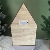 Ornement de tiroir de calendrier en bois lumineux de Noël, ornement de table, ornement de calendrier de Noël de cadeau de cadeau pour enfants