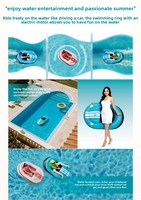 Perahu Apung Tiup Listrik Baru dengan Motor Penggerak Lithium-Ion, Terbuat dari Bahan PVC untuk Kolam Renang/Pantai