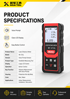 Télémètre laser portatif 80m NF-272L longue portée 635nm étanche IPX4 avec batterie au lithium et précision de mesure +/-1mm
