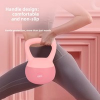Kettlebell en fer souple avec poignée antidérapante pour femmes, entraînement de fitness à domicile, fessiers, squats et levée de hanches de toutes tailles