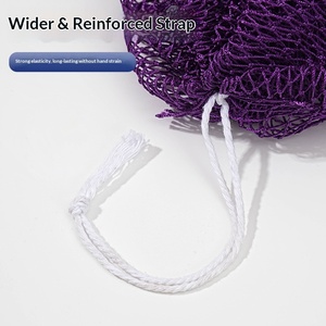 Asciugamano da bagno in rete africana bestseller, asciugamano da <span class=keywords><strong>sauna</strong></span> ad alta elasticità, rete esfoliante a strisce lunghe con cordino per doccia per adulti - Product Image 3