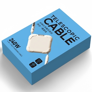 Câble de charge rapide télescopique 3 en 1, 1 m, réutilisable, blindé, multifonction, en PVC tressé, pour ordinateur, caméra, mobile - Product Image 5