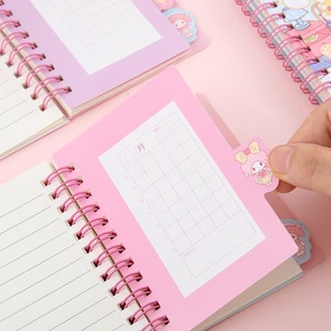 Cute Cartoon Spiral <b>Notebooks</b> With Stickers For Kids And Girls Pink Pastel Design Printed Cover Gift <b>Notebook</b> - Product Image 2