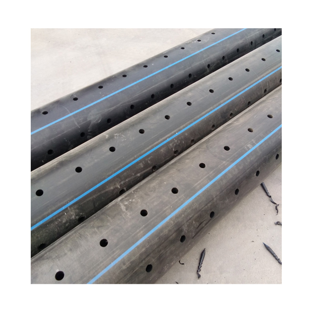 250 мм 10 дюймов HDPE перфорированная дренажная труба 900 мм PE труба