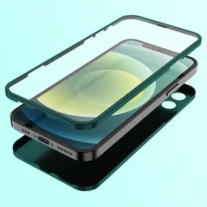 New Product 360 Strong magnetic Protective Cell Mobile Phone Shell for iphone 12 full cover protective phone case