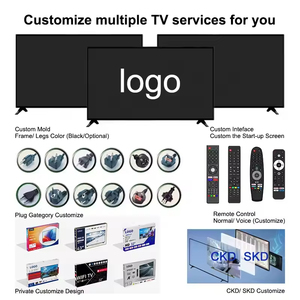 Custom Sizes OEM Smart TV 85 Inch Television 40 43 50 55 65 Inch Led &amp; Lcd Tvs With Android WiFi 4K OLED Google Televisor