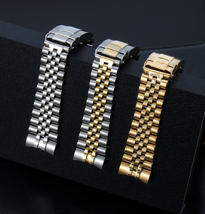 สายนาฬิกาโรเล็กซ์แบบจูบิลี่ ขนาด 20 มม. สีเงิน ปลายโค้งแบบโปร่ง พร้อมข้อต่อแบบสกรูแข็งแรง หัวเข็มขัดสแตนเลส - Product Image 4