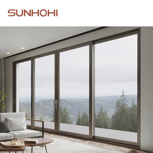 <span class=keywords><strong>Porte</strong></span> <span class=keywords><strong>coulissante</strong></span> triple en verre avec cadre en aluminium résistant aux ouragans SUNHOHI pour balcon - Product Image 3