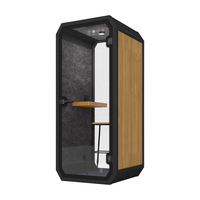 Cabine insonorisée portable cabine de confidentialité pour 1 personne cabine préfabriquée insonorisée pour bureau à domicile
