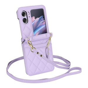 Para OPPO Find N2 <span class=keywords><strong>Flip</strong></span> CrossBody Wallet Funda trasera Funda de lujo para tarjetas de crédito para Oppo Find N3 <span class=keywords><strong>Flip</strong></span> - Product Image 1