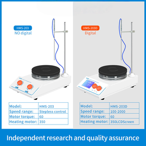 เครื่องกวนสารละลายแม่เหล็กแบบดิจิตอล Veidt Lab 3L RT+5~250c พร้อมแผ่นทำความร้อน  อุปกรณ์สำคัญสำหรับใช้ในห้องปฏิบัติการ - Product Image 2