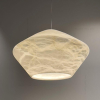 Suspension en marbre de luxe moderne pour la maison, hôtel, salle à manger, lustre décoratif pour îlot de cuisine, carré et milieu suspendu pour