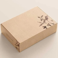 Boîtes d'expédition pliantes avec logo personnalisé écologique Conception brun kraft naturel durable Envoi postal en papier kraft carton Type de dossier