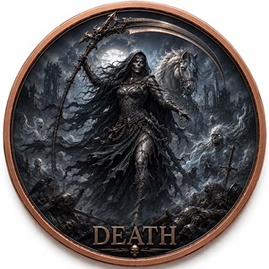 Pièce de monnaie en cuivre pur 999 de 1 oz, série Sportive Quatre Chevaliers de l'Apocalypse, couleur, haute relief, UV 3D, édition de collection - Product Image 1