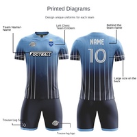 Tenue de football personnalisée par sublimation intégrale pour hommes, femmes et enfants - Maillots à manches courtes à séchage rapide pour matchs et entraînements
