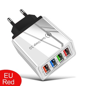 Sạc nhanh USB Quick Charge 3.0 48W 4 cổng, bộ chuyển đổi QC 3.0, phích cắm EU/US, sạc nhanh điện thoại di động, sạc tường gia đình, sạc du lịch - Product Image 6