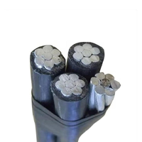 Câble aérien torsadé basse tension en aluminium XLPE LXS 4x50mm² 4x35mm² 4x25mm² 4x16mm² 4x95mm² pour l'énergie électrique