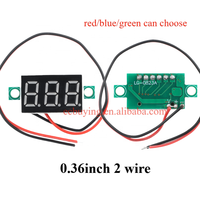 0.28 0.36 pouces DC LED voltmètre numérique 0-100V voltmètre 2 3 fils Auto voiture Mobile puissance testeur de tension détecteur