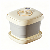 DEBEI AM-2004 Bain de pieds pliable portable avec télécommande électrique filaire, massage et température constante