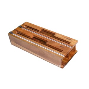 Caja de Almacenamiento de Plástico para Envoltorios de Alimentos, Cortador de Papel de Aluminio, Accesorio de Cocina Multifuncional, Organizador de Escritorio - Product Image 2