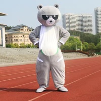 Costume de mascotte d'ours en peluche animal de dessin animé drôle adulte Costumes de cosplay de télévision et de film chauds