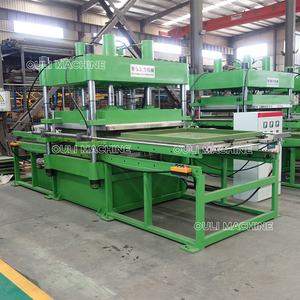 Machine à presser les carreaux de caoutchouc à 2 couches de travail 1000mm Machine de fabrication de carreaux de sol pour <span class=keywords><strong>tapis</strong></span> en caoutchouc à partir de déchets Poudre de caoutchouc pour pneus - Product Image 5