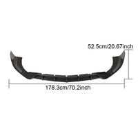 Lèvre avant en Fiber de carbone H247 pour Mercedes Benz GLA Class GLA200 GLA250 GLA35 AMG Sport Utility 4 portes 2020-2022