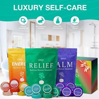 OEM Personnalisé Personnalisation Complète Bain Fizzies Parfum Naturel Huile Essentielle Douche Comprimés Bain Vapeur