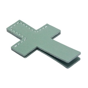 IStapromo Gifts PU Leather Cross <b>Bookmark</b> with Stitched Details Simple Page Holder Religious Page Marker for Bible Study - Product Image 4