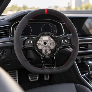 พวงมาลัยหนังสำหรับรถยนต์ Volkswagen MK7 R Golf 7 Gti GTD Golf7.5 Mk 7.5 Jetta Tiguan Passat VW CC Bora ปี 2016 2013 2015 2019 - Product Image 3
